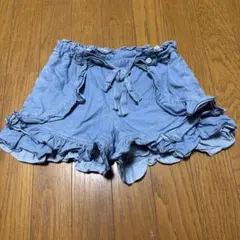 mezzo piano フリル付きハーフパンツ