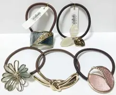 ヘアアクセサリー　ヘアゴム　5個セット　まとめ売り