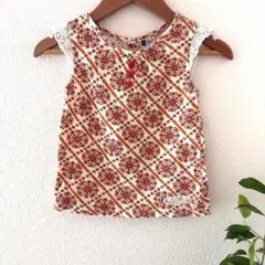 Petit jam キッズ ノースリーブ Tシャツ 花柄 110のサムネイル