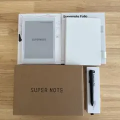 【美品】SupernoteA6 X2 Nomad、スタイラスペン、レザーフォリオ 美品】SupernoteA6 X2 Nomad、スタイラスペン、レザーフォリオ