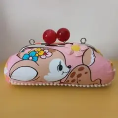 ハンドメイド　昭和レトロ　動物柄　がま口財布