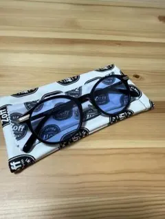 ZOFFサングラス ブルーレンズ ケース付き