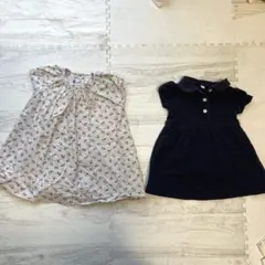 プチバトー Petit Bateau ワンピース チュニック 花柄 フラワー