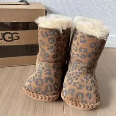 未使用　ベビー UGG アグ　 ムートンブーツ　レオパード