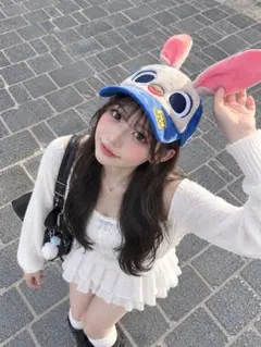 上海ディズニー ズートピア ジュディ ポリスキャップ　耳付きキャップ