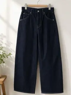 【新品】UNIQLO バギーバレルレッグジーンズ 裾上げなし 26のサムネイル