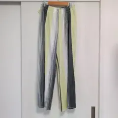 PLEATS PLEASE ストライププリーツパンツ