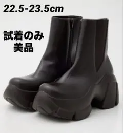 【美品】COLOR SOLE SHORT BOOTS ショート ブーツ 厚底