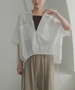 ラミーレーヨンハーフスリーブギャザーヘムSHのサムネイル