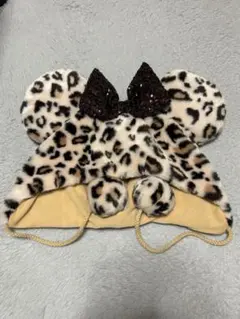 ディズニー ディズニーリゾート ヒョウ柄 レオパード ファンキャップ ブラウン