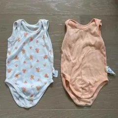 ユニクロ 肌着 ロンパース　ベビー　80サイズ　美品　2枚セット　シンプル