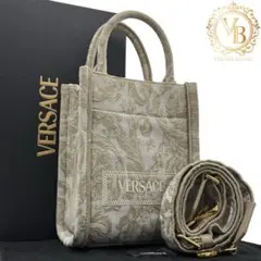 【極美品】ヴェルサーチ バロッコアテナ ミニトートバッグ ハンドバッグ 2WAY