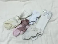 ベビー靴下 6足セット リボン付き