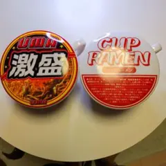 ほっと一息 NOODLE CUP 陶器製マグカップ 蓋付き２個セットのサムネイル