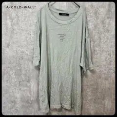 A-COLD-WALL*　オーバーサイズ　ロングＴシャツ　ロゴ　XLのサムネイル