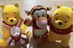 くまのプーさん ピグレット ティガー ぬいぐるみセット