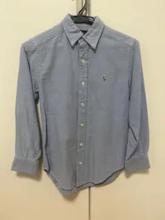 Ralph Lauren ボタンダウンシャツ 長袖ライトブルー