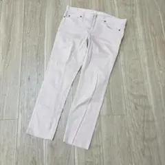 スピックアンドスパン パンツ 薄ピンク スキニー カジュアル 日本製 w82
