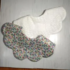 07 ハンドメイド もくもくスタイ・よだれかけ 2枚セット