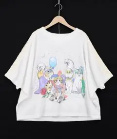スカラー scolar 162622：仮面舞踏会のネコ柄 ボイルガーゼシャツ