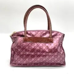 ✨極美品✨ゲラルディーニ GHERARDINI パープルミニトートGモノグラム✧のサムネイル