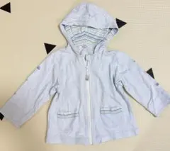 familiar 薄手アウター 90 水色