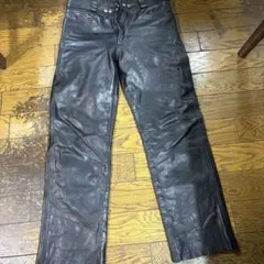 米国製】Schott レザーパンツ 黒 W36 本革 ライダース メンズ - メルカリ