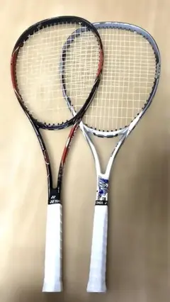 ソフトテニスラケット2本セット ナノフォース7s マッスルパワー600
