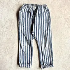 ストライプ柄ロングパンツ100㎝