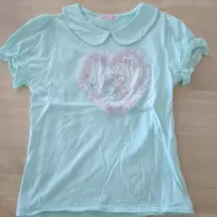 襟付きTシャツ ミントグリーンのサムネイル