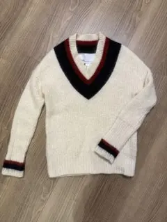 【TICCA】　アイボリー Vネック ニットセーター 長袖　美品