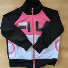 FILA ドット柄ジャージ ピンク/黒
