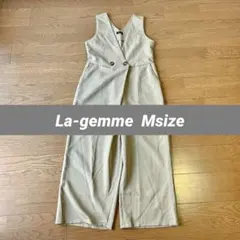12時間限定値下げ中。La-gemme　サロペット　オールインワン　M