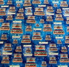 ロゴ プリント生地