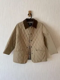 バーバリー　キッズ ベージュ キルティングジャケット