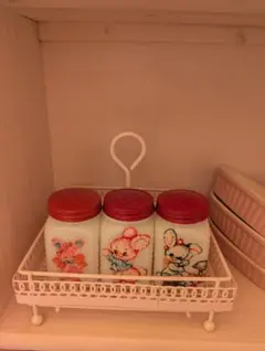 ヴィンテージ☆スパイスボトル＆ラック