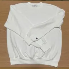 Champion ホワイト スウェット Lサイズ