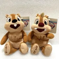 【90s レトロ 】 ディズニーストア チップ & デール ぬいぐるみ