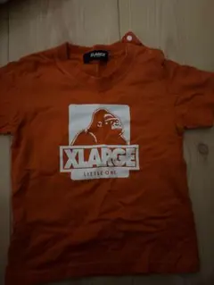 XLARGE KIDS ロゴプリント Tシャツ オレンジのサムネイル