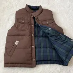 ミキハウス　リバーシブル　ダウンベスト