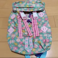 【美品】fafa　花柄リュック　バックパックのサムネイル