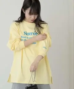 WEGO グラフィックビックシルエットロンT
