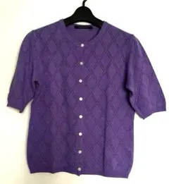 サマーニット　カーディガン　 5部袖