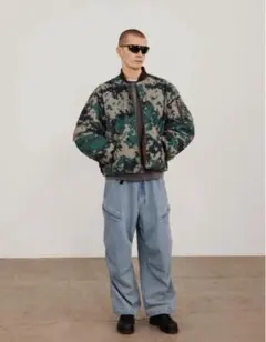 beams 迷彩 MA-1 フライトジャケット
