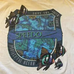 90s USA製 Speedo 魚 グラフィックTシャツのサムネイル