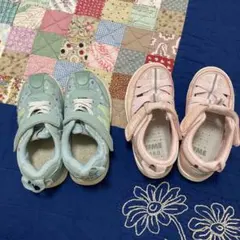 IFME ピンク ミントグリーン スニーカー 16.0cm