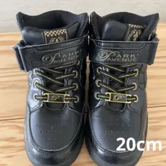 PARK AVENUE ブラック ハイカットスニーカー 20.0