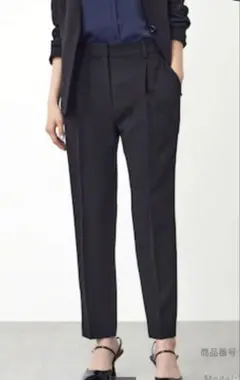 maaaさま【プラステ】テーパードパンツ 黒 ブラック XS・ S