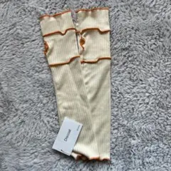 Discoat アイボリー リブ アームカバー