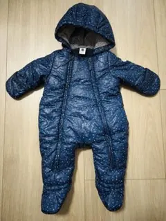 ネイビー フード付きアウター